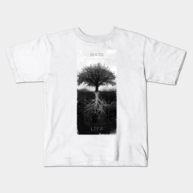 tree of life and death Kids T-Shirt by hayr pictures